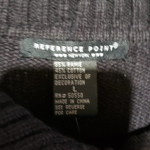 Christmas Cardigan Sweater. Christmas trees and reindeer. New - Picture 4 of 6